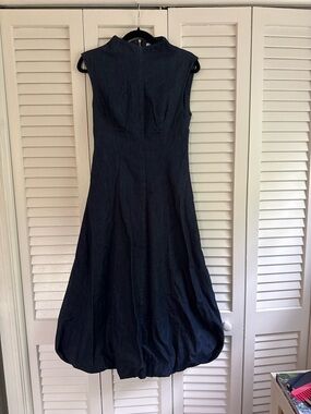 Zara Navy Blue Maxi Dress